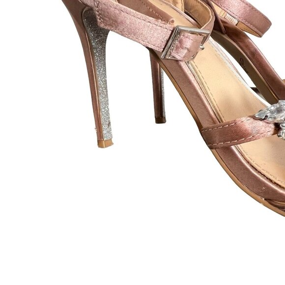 Jewel by Badgley Mischka Women's Merida Heeled Sandal Rose Size 8 M - Picture 9 of 13